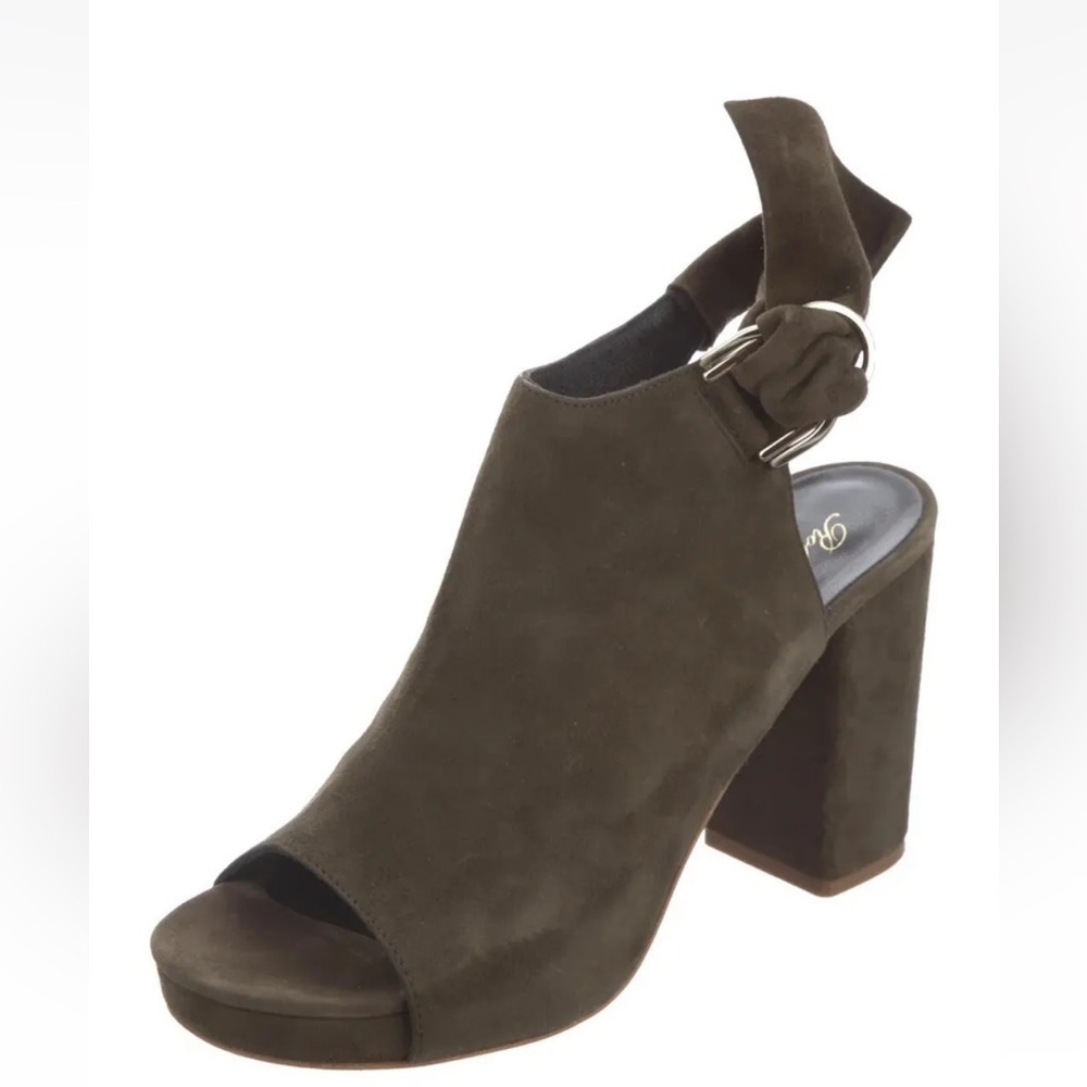 Robert Clergerie Alt  Suede Sandals Green NEW